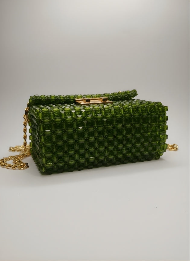 The Royal Emerald - Exclusive 1-of-1 Handmade Crystal Bag