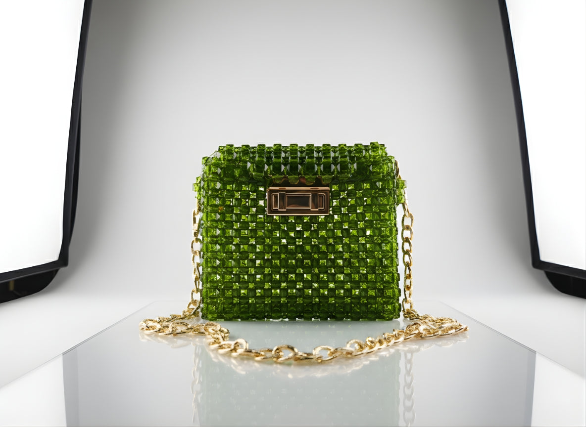 The Royal Emerald - Exclusive 1-of-1 Handmade Crystal Bag