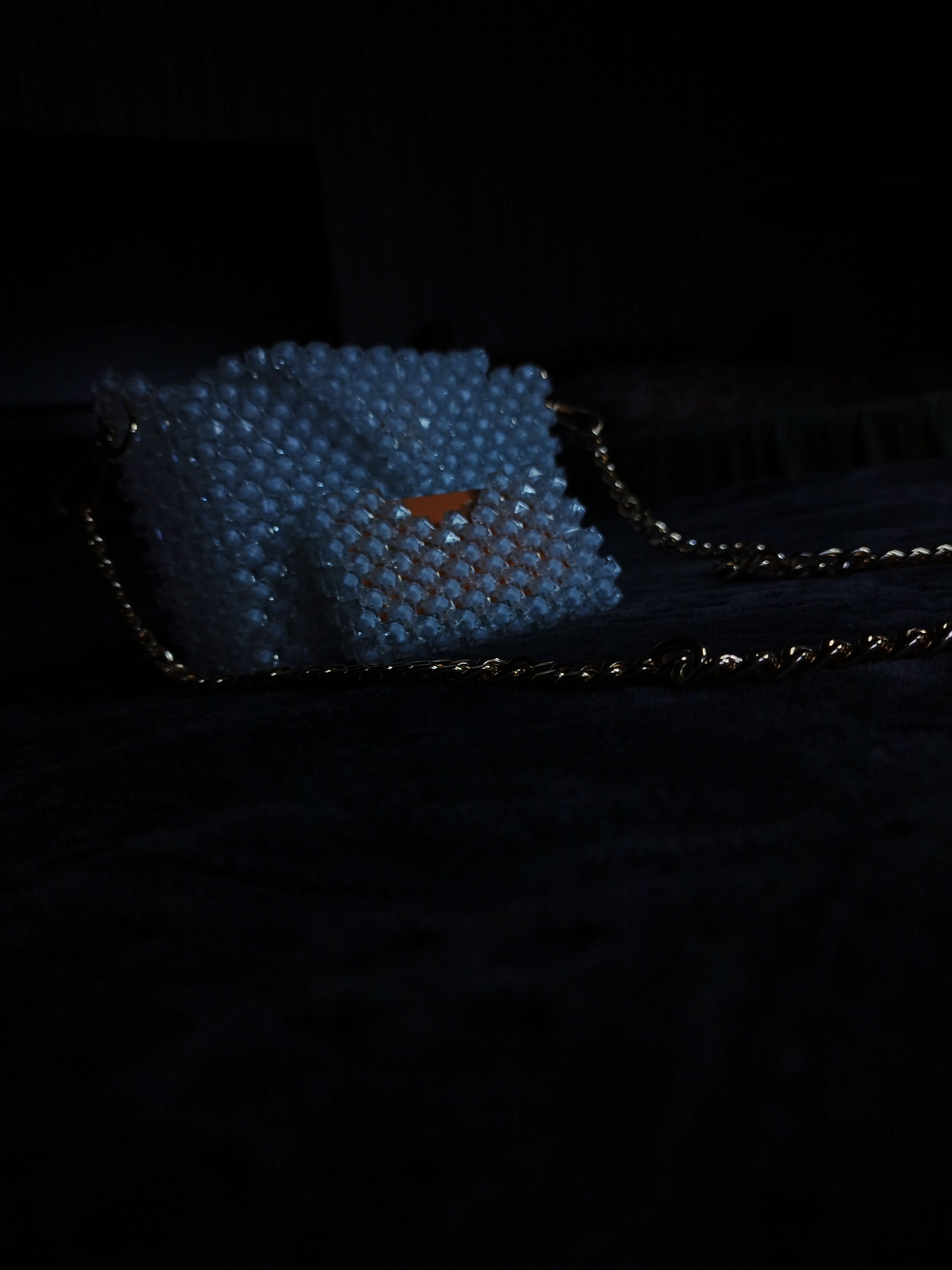 The Serpent Atelier: Luxury Micro Beaded Bag - Handcrafted Crystal Acrylic - Exclusive Made-to-Order